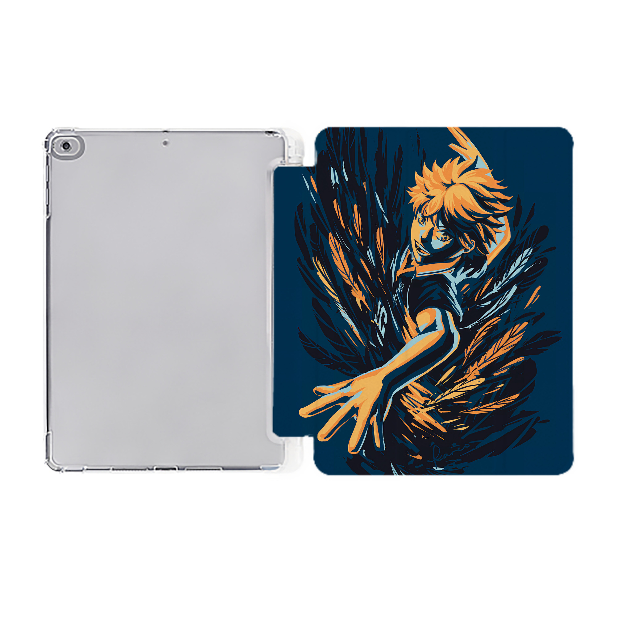 （画像用） ハイキュー!! Haikyu!! IPad ケース ペン収納付き 三つ折りスタンド PUレザー×シリコン 対応機種9.5/10.5/10.9インチ